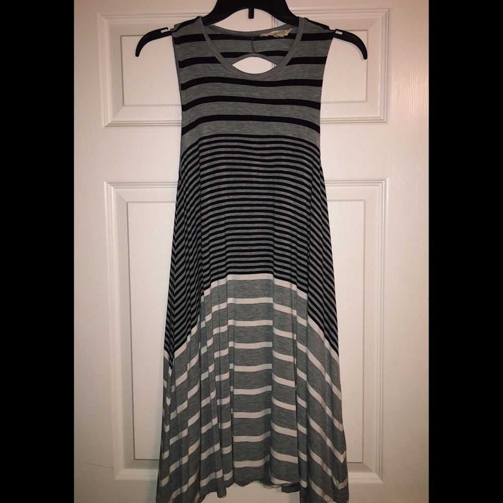 Black and Grey striped dress